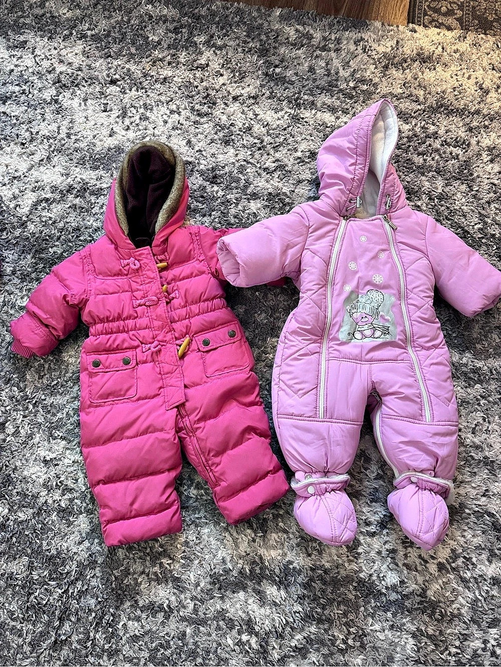 Pink Kids Snowsuit Set